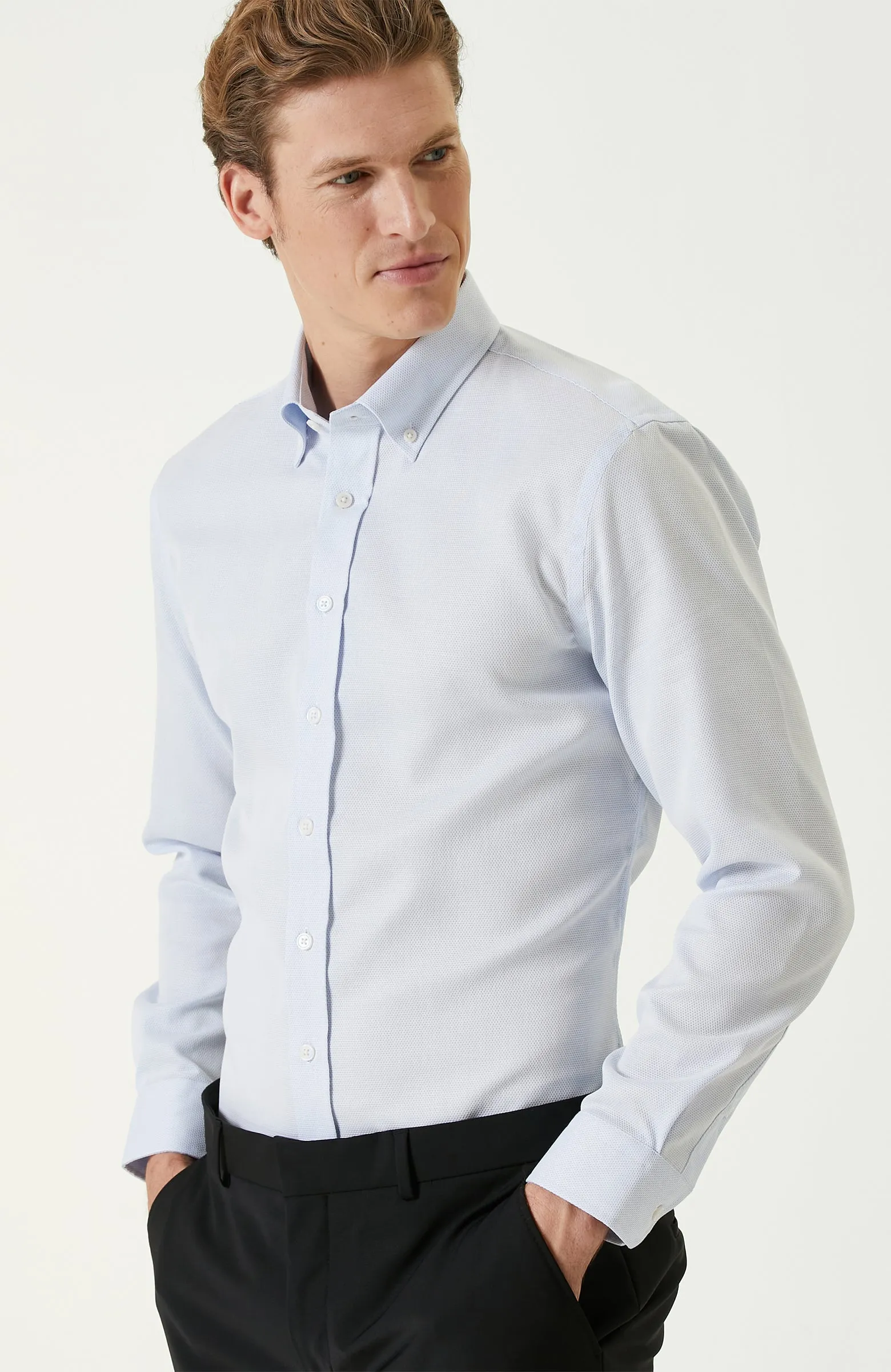 MEN'S Light Blue Non-Iron Shirt