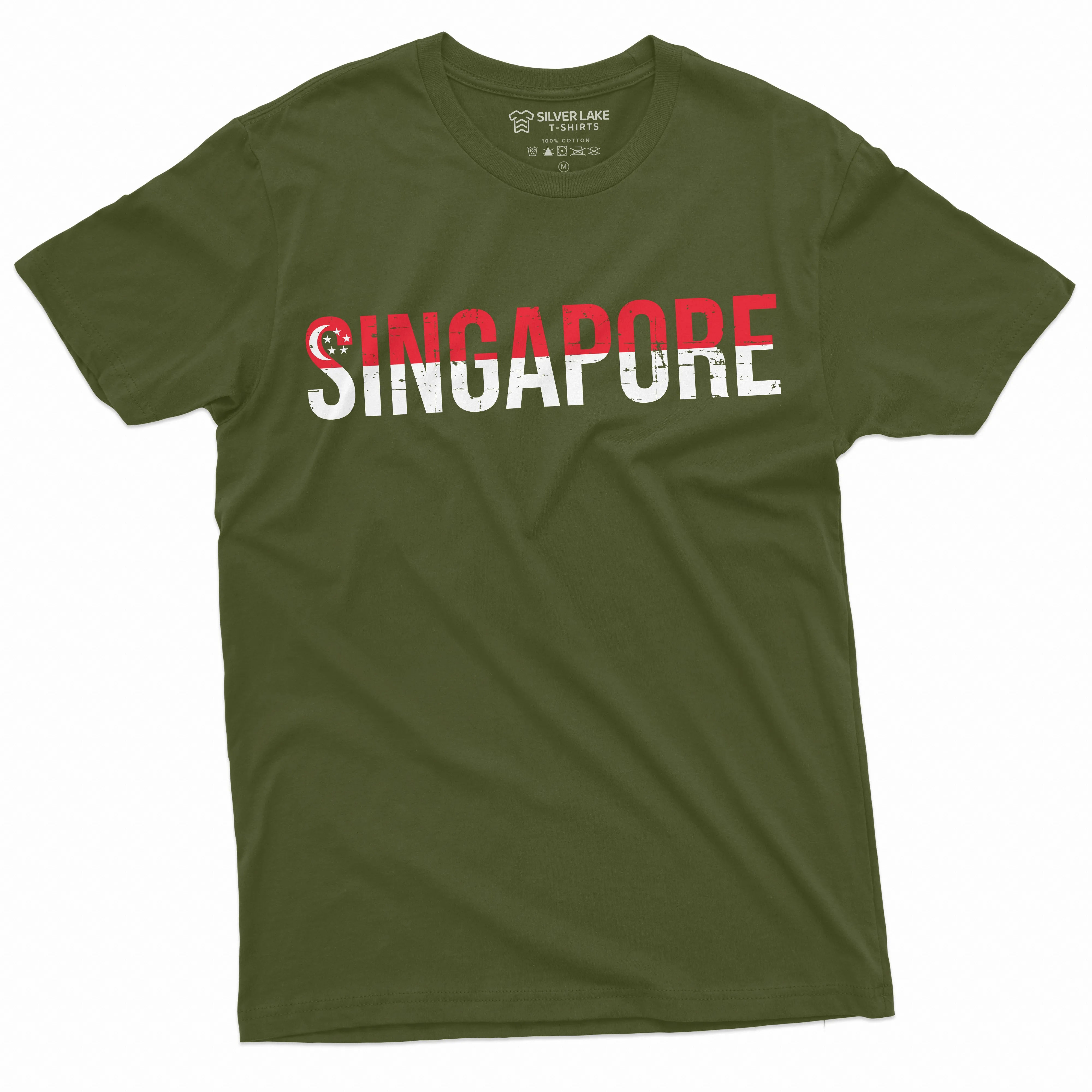 Men's Singapore T-shirt Singapore  Flag Coat of Arms Ladies Womens Mens Unisex T-shirt