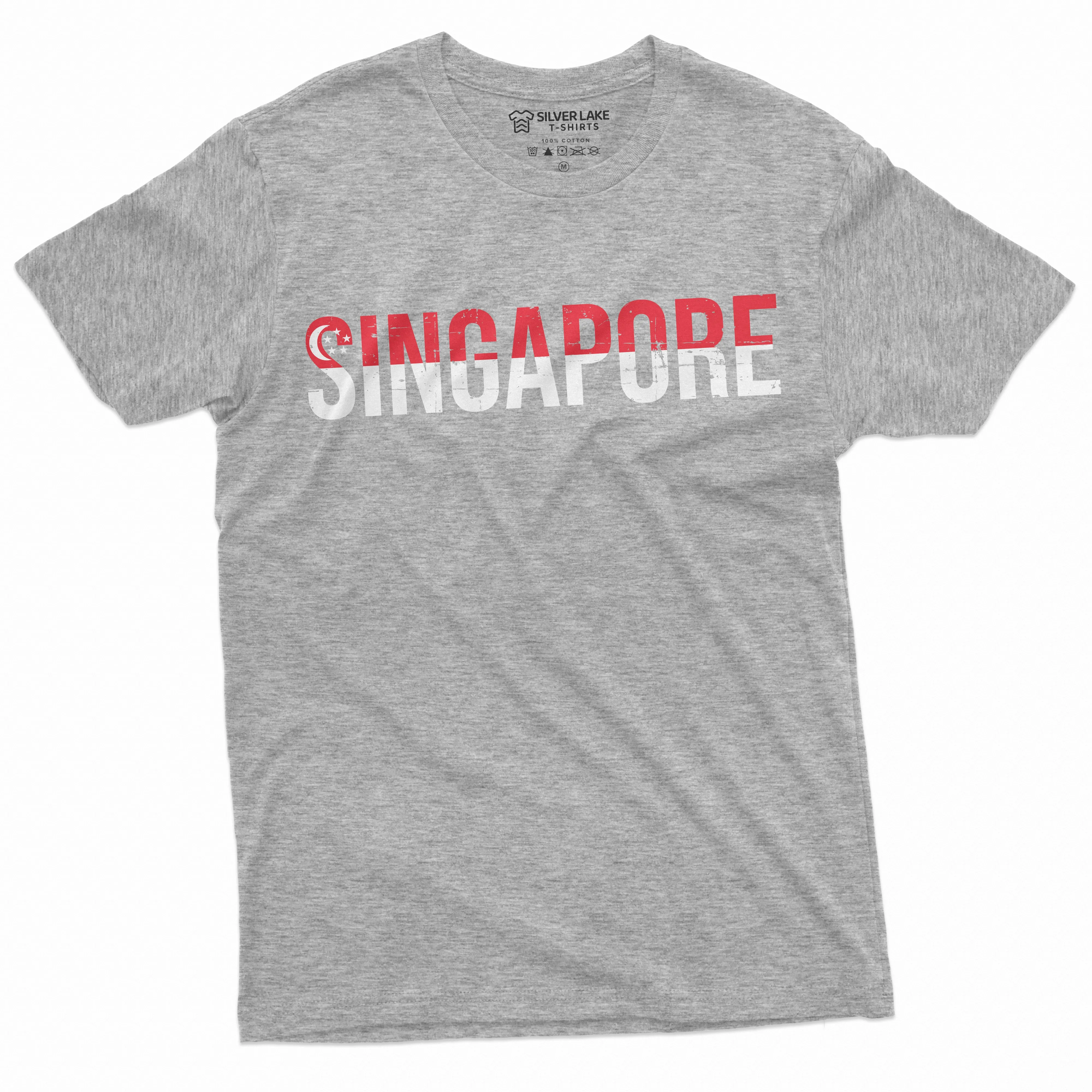 Men's Singapore T-shirt Singapore  Flag Coat of Arms Ladies Womens Mens Unisex T-shirt