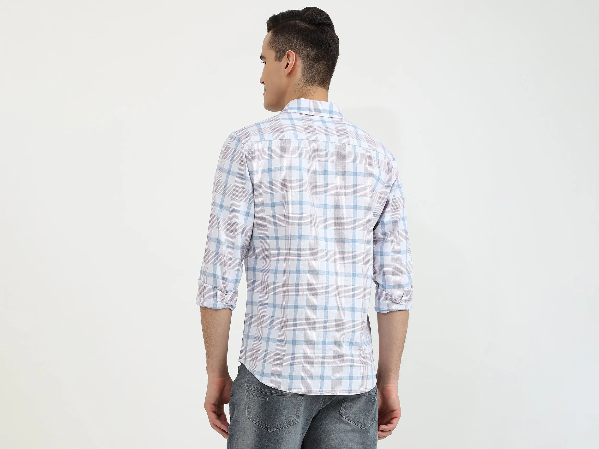 Mens Slim Fit Check Shirt