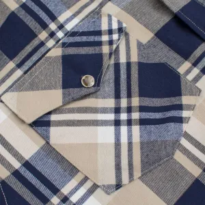 Men's Western Long Sleeve Flannel Shirts With Snap Buttons FLS300-307