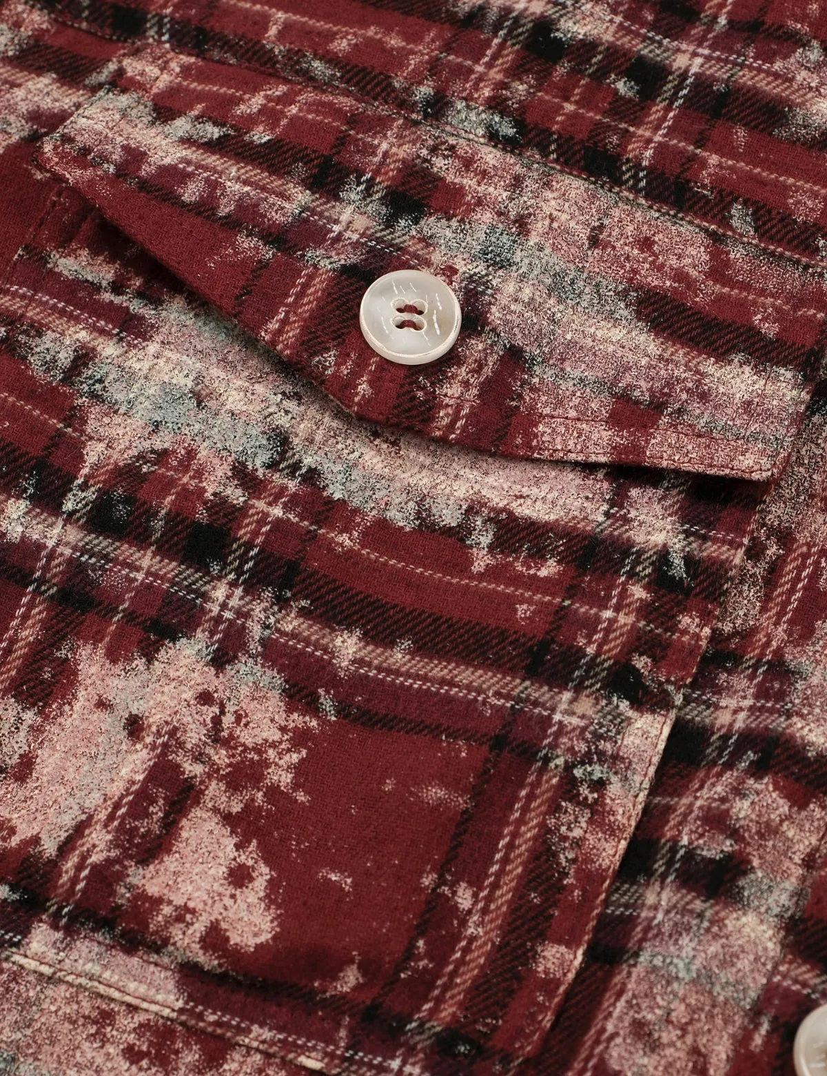 Men's Women's Oversized Cotton Button Down Flannel Shirts Long Sleeve Plaid Tie Dye Unisex Blouse Top