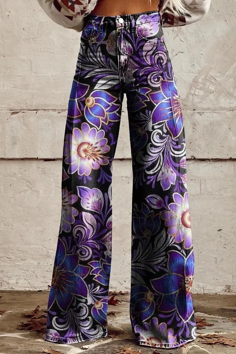 Mercedes® | Lavendelbl��te Boho-Pants
