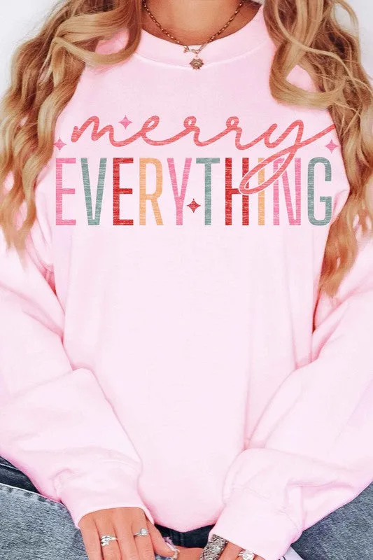 MERRRY EVERYTHING CHRISTMAS GRAPHIC SWEATSHIRT
