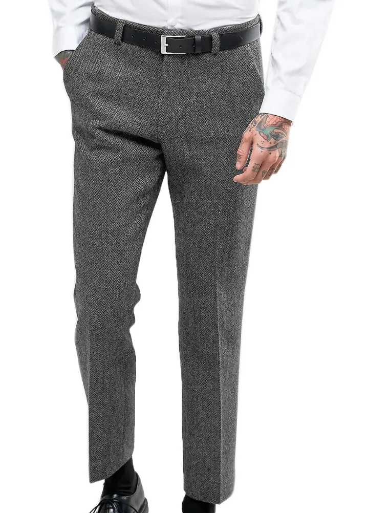 MetroClassic Woll-Tweed-Hosen für Herren