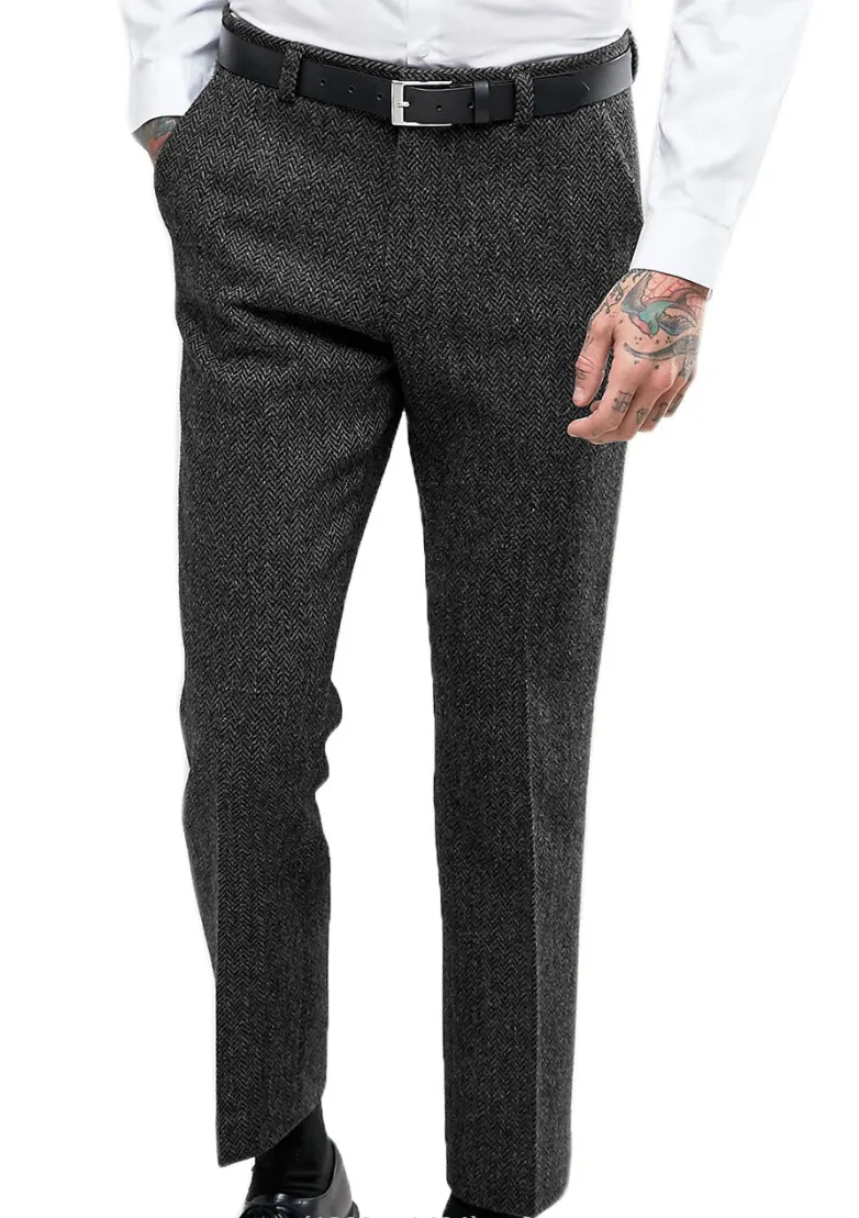 MetroClassic Woll-Tweed-Hosen für Herren