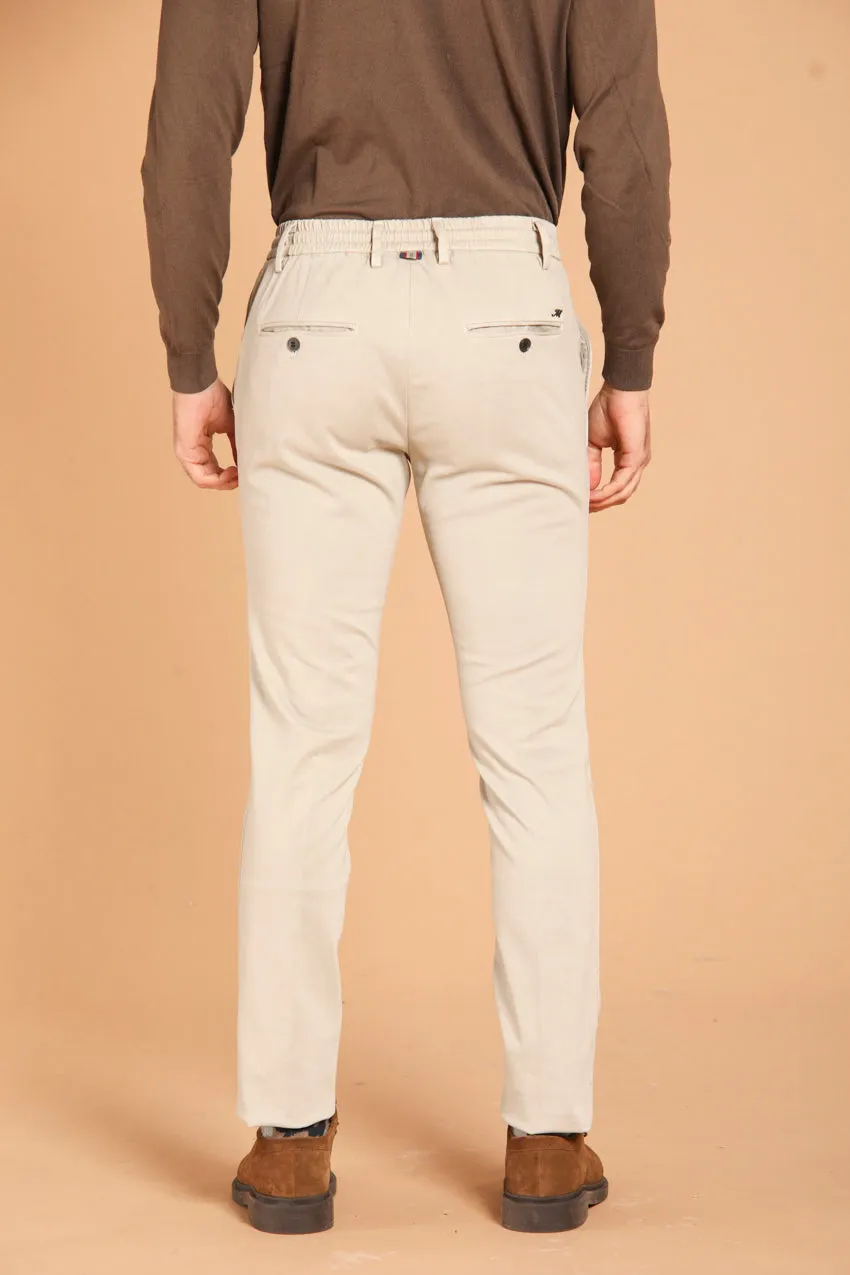 Milano Jogger men's chino pants in gabardine stretch extra slim fit 