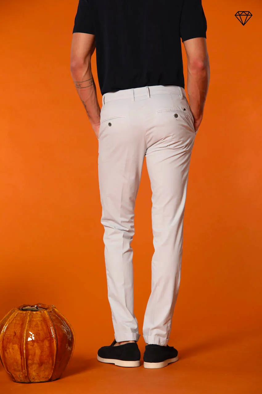Milano men's chino pants in pima cotton extra slim fit ①