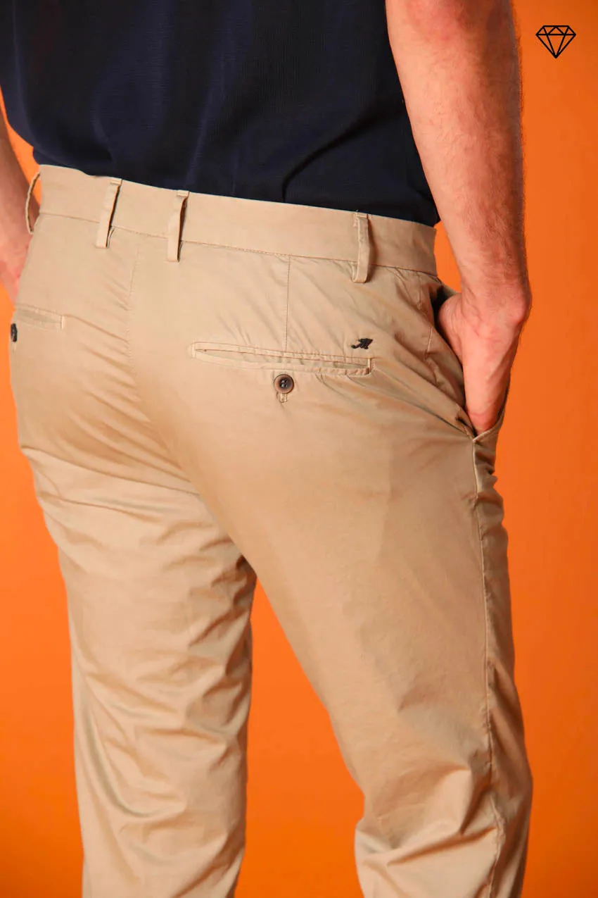 Milano men's chino pants in pima cotton extra slim fit ①