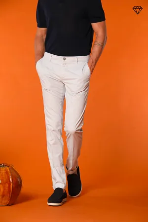 Milano men's chino pants in pima cotton extra slim fit ①