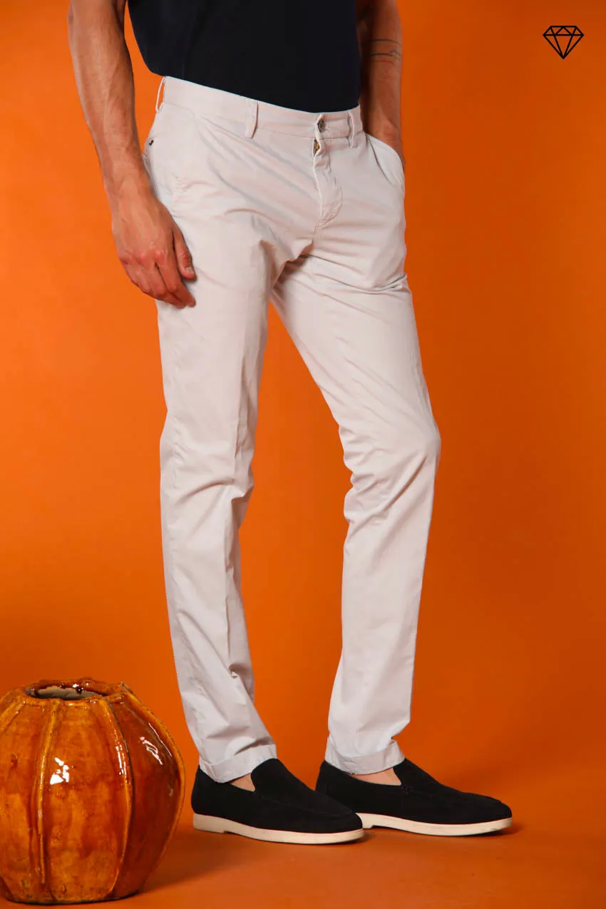 Milano men's chino pants in pima cotton extra slim fit ①
