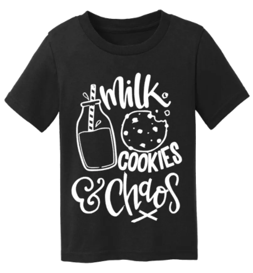 Milk, Cookies and Chaos Baby and Toddler Tee