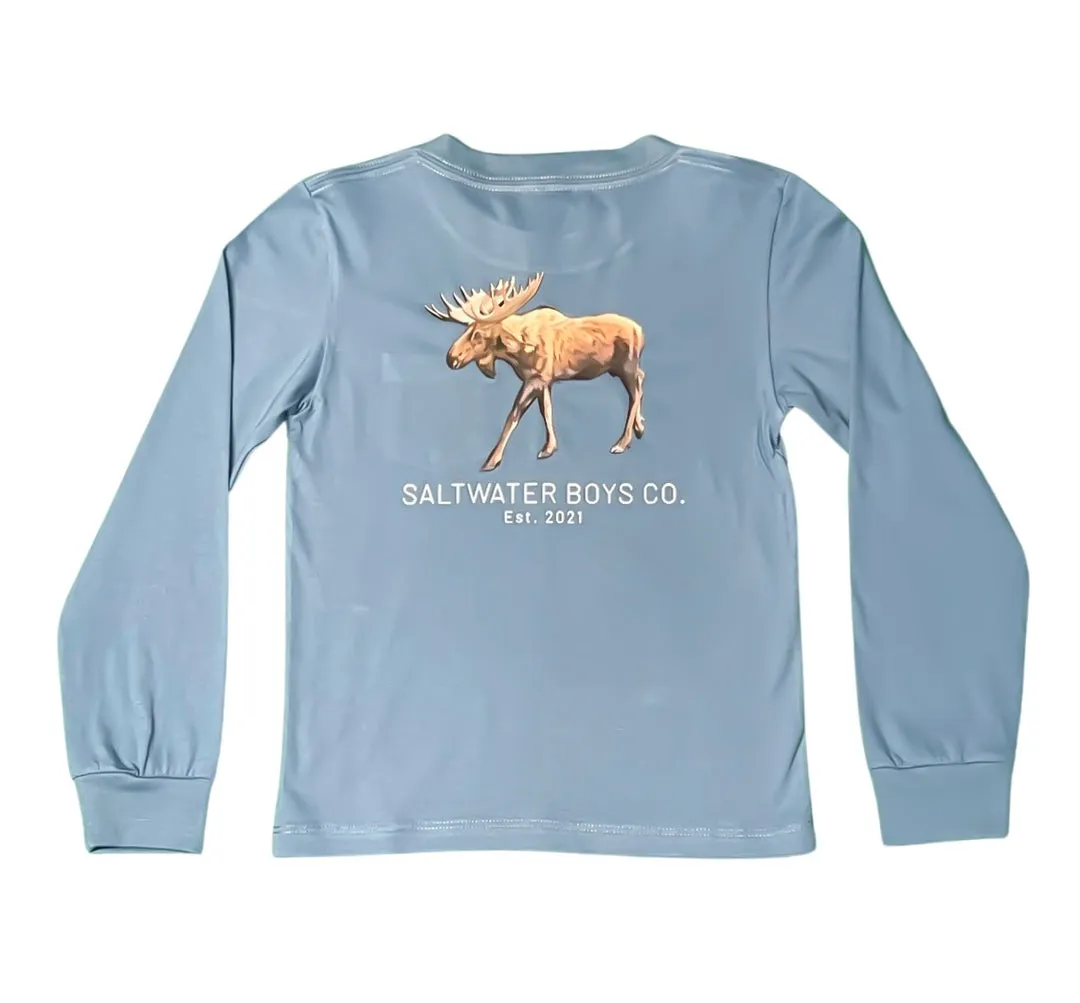MOOSE GRAPHIC POCKET TEE SURF