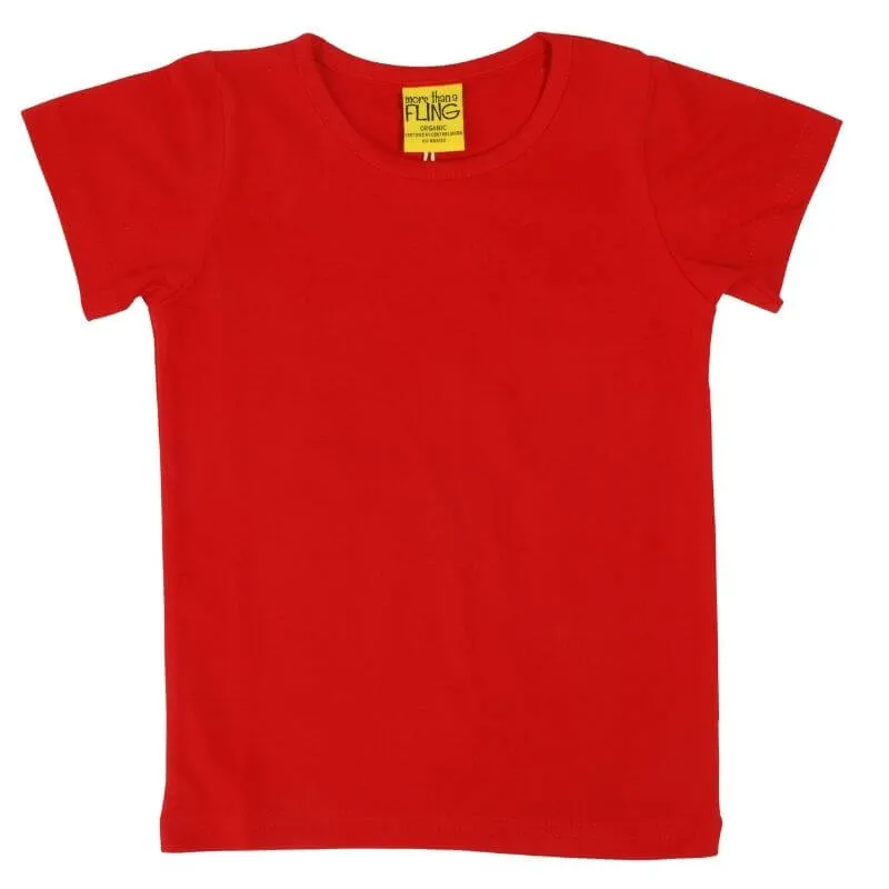 More Than A Fling by DUNS Kids T-shirt - Poppy Red