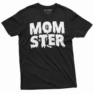 Mother Halloween T-shirt Moms Gift Momster Tee Shirt Halloween Funny Shirt for parents