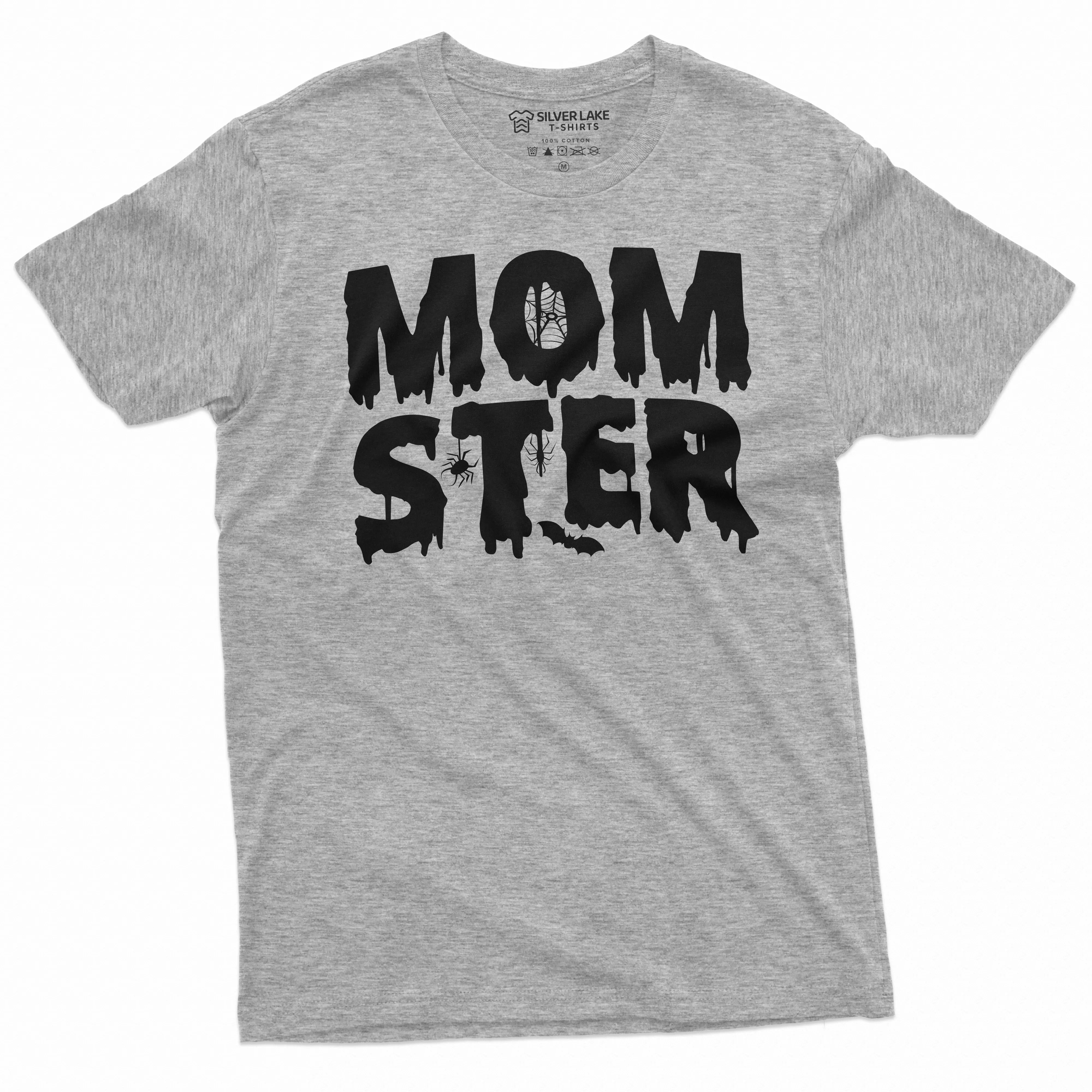 Mother Halloween T-shirt Moms Gift Momster Tee Shirt Halloween Funny Shirt for parents
