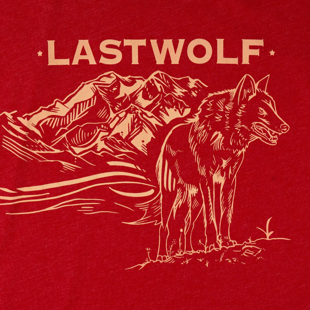 MOUNTAIN WOLF TEE SHIRT- RED