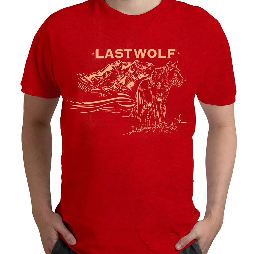MOUNTAIN WOLF TEE SHIRT- RED