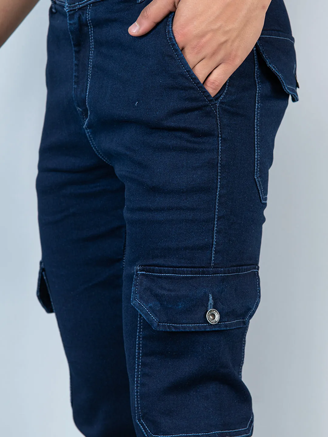Navy Blue Cargo Pants