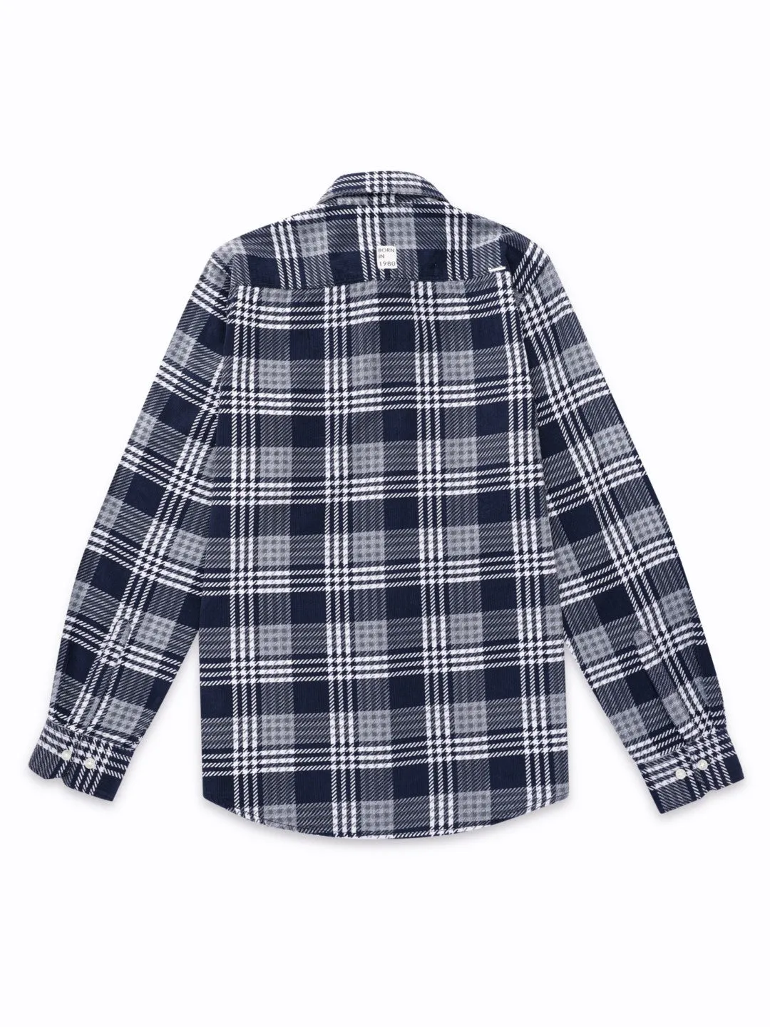 Navy Flannel Corduroy Shirt
