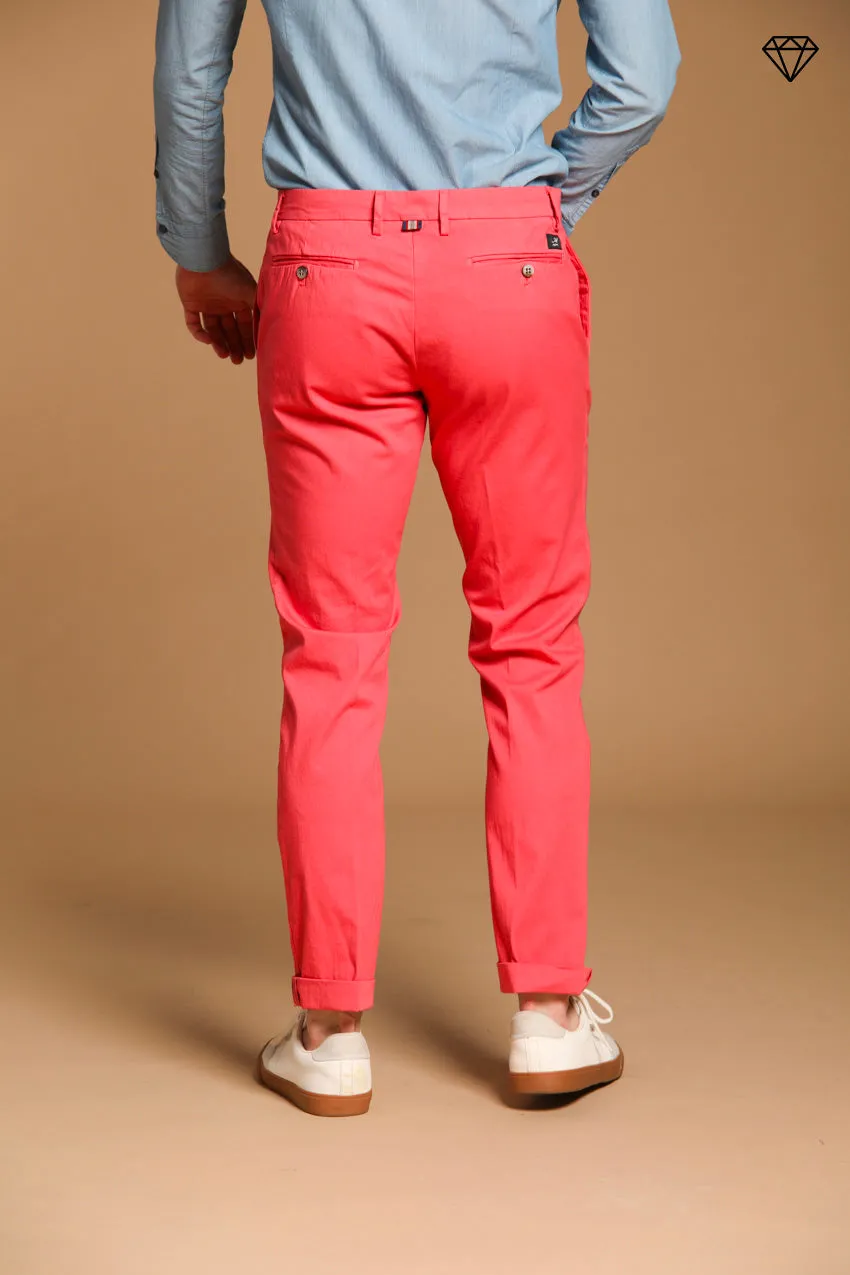 New York men's chino pants in stretch satin regular fit ①