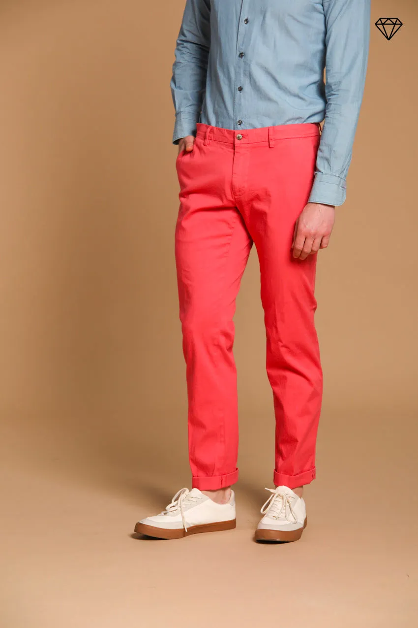 New York men's chino pants in stretch satin regular fit ①