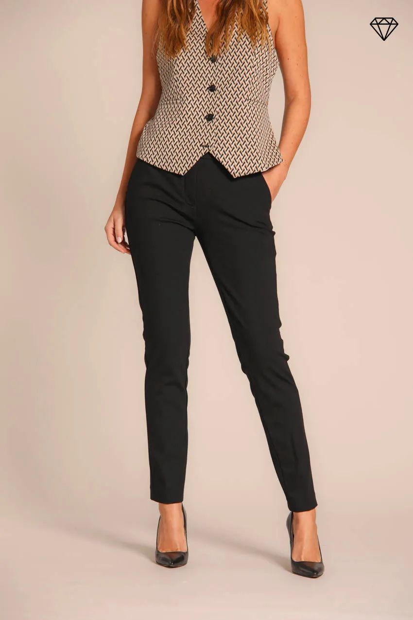 New York Slim women's chino pants in  jersey  technical slim fit ①