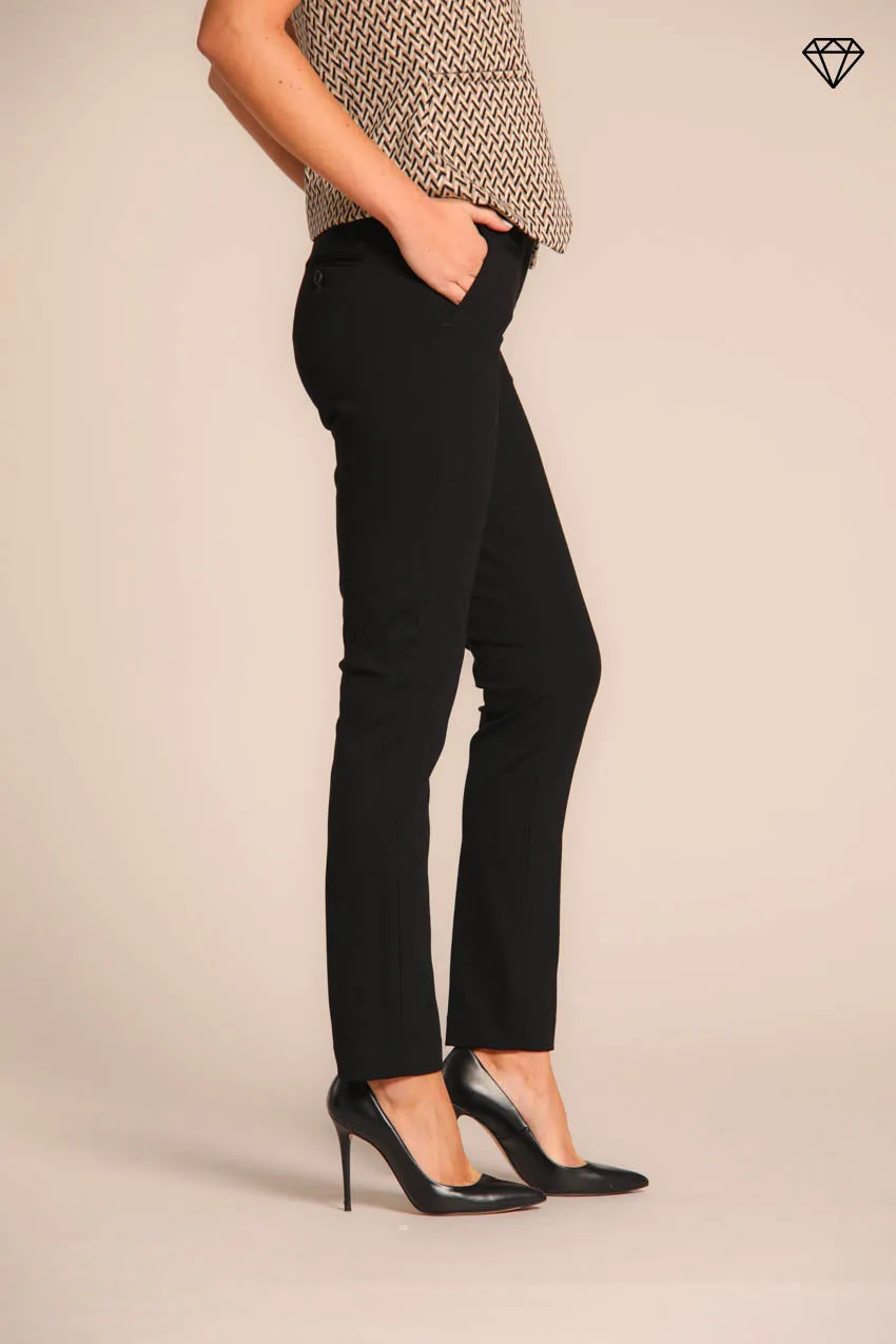 New York Slim women's chino pants in  jersey  technical slim fit ①
