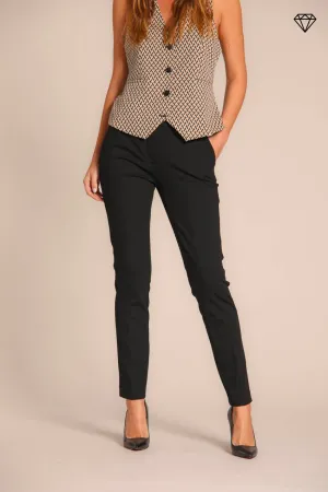 New York Slim women's chino pants in  jersey  technical slim fit ①