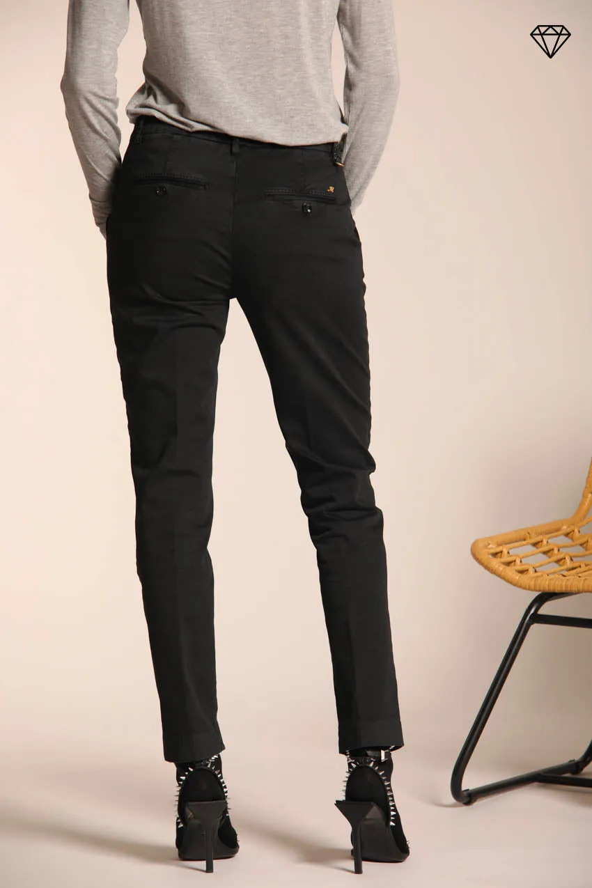 New York Slim women's chino pants in satin slim fit ①