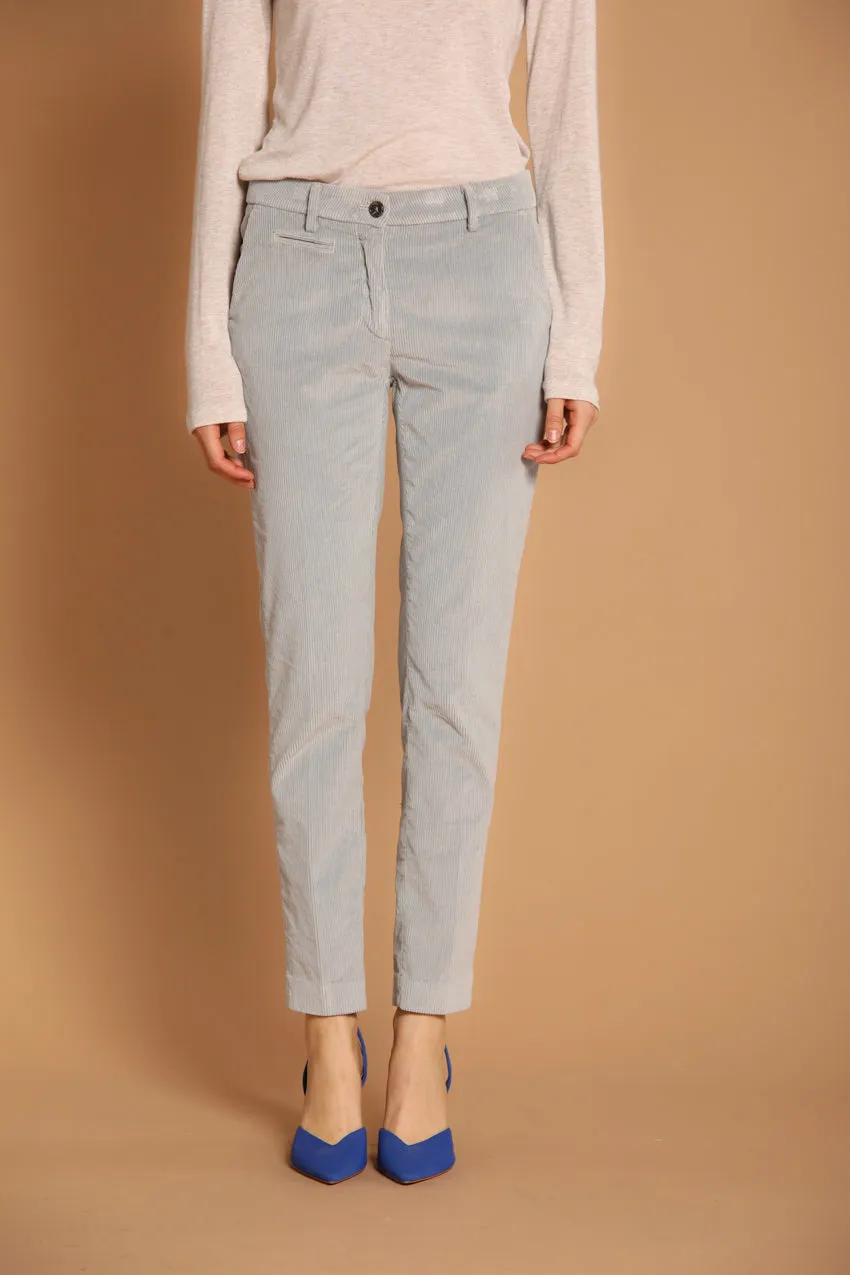 New York Slim women's chino pants in velvet corduroy slim fit 