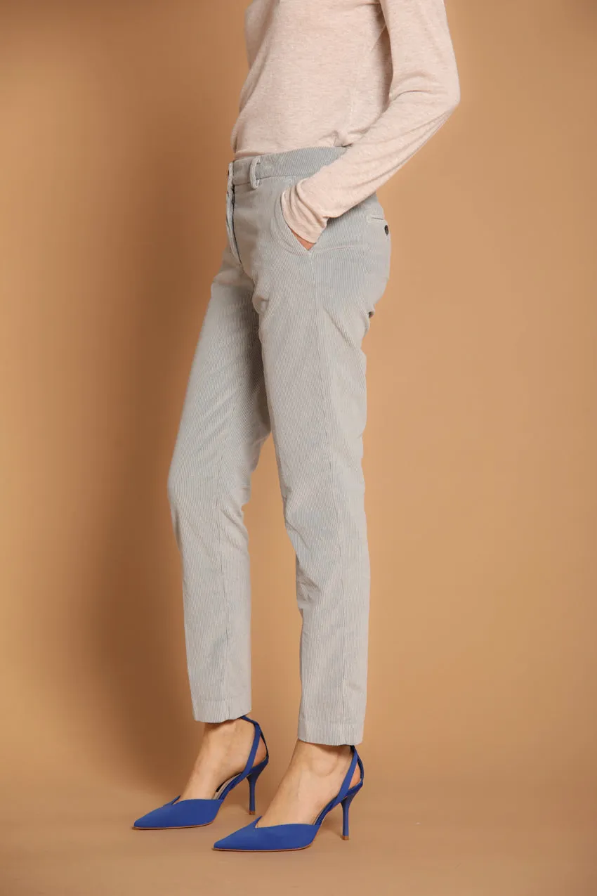 New York Slim women's chino pants in velvet corduroy slim fit 