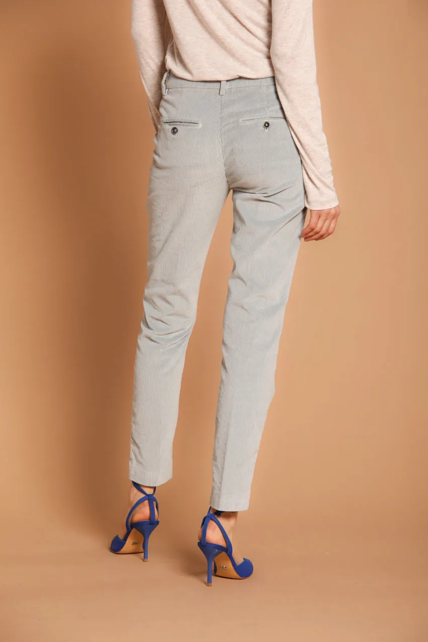 New York Slim women's chino pants in velvet corduroy slim fit 