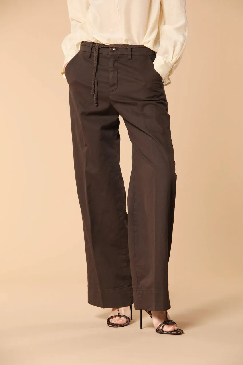 New York Studio women's Chino pants in cotton-linen twill Relaxed fit