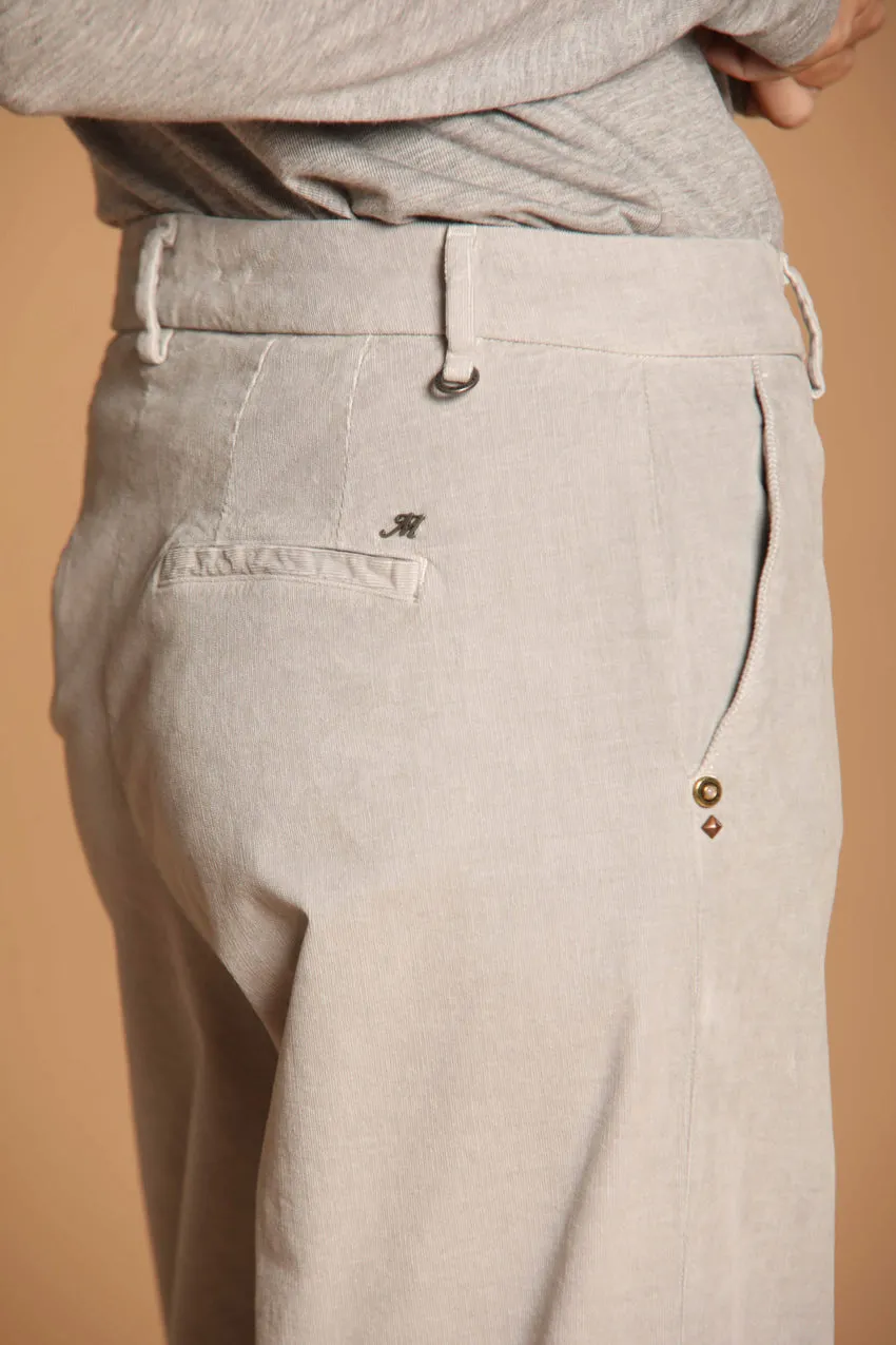 New York Studio women's chino pants in velvet 1000-striped relaxed fit 