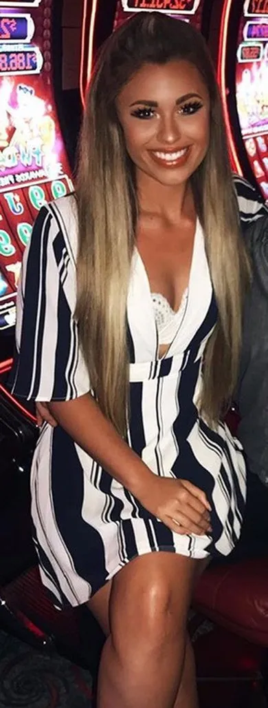 nice white stripe dress