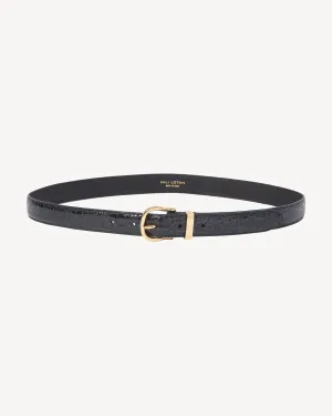 Nili Lotan - Louise Belt in Black Embossed