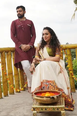 Nipin Tharoor -2 Wine Kurta With Off White Pant Set