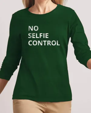No Selfie Control New Fashion Green High Graphic Excellent Quality T-shirt