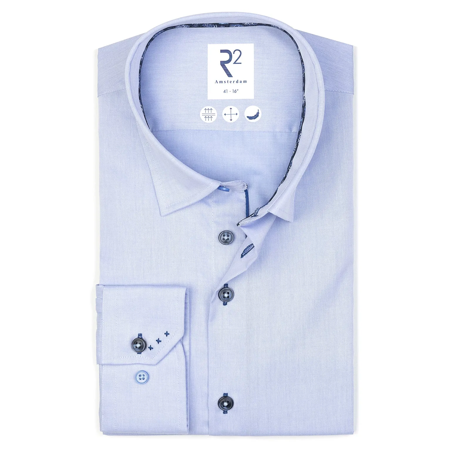 Non-iron cotton twill shirt