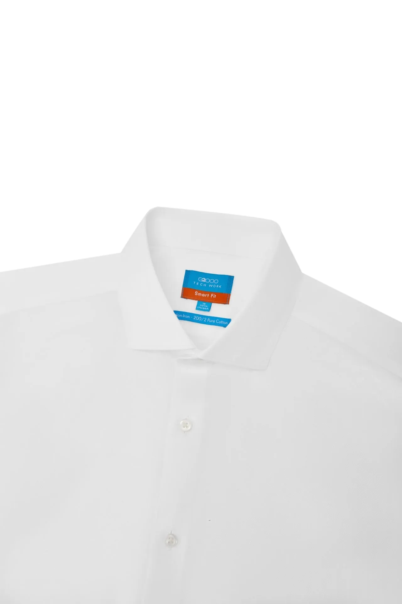 Non-Iron Premium Cotton Smart Fit Wide Herringbone Shirt
