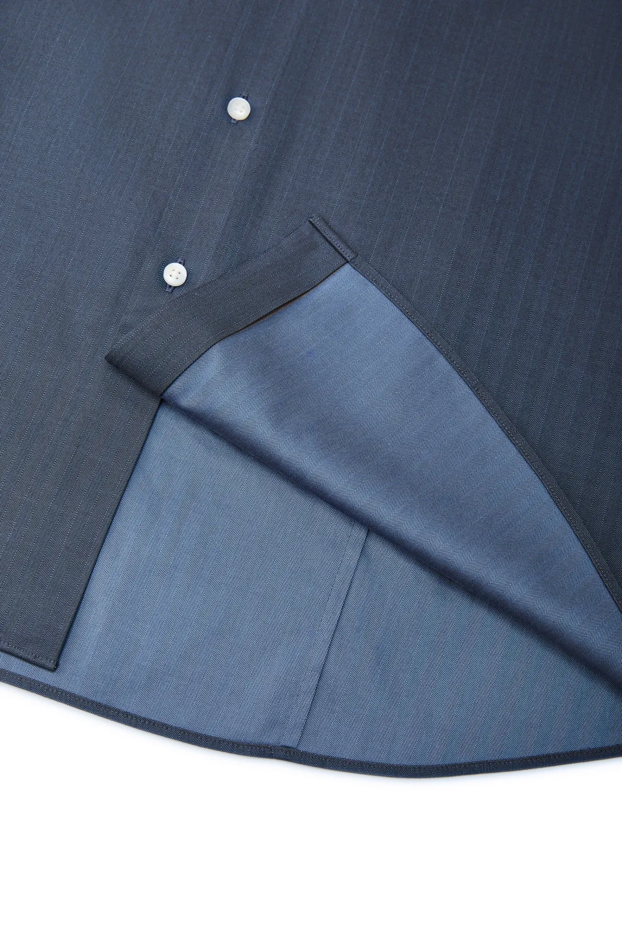 Non-Iron Premium Cotton Smart Fit Wide Herringbone Shirt