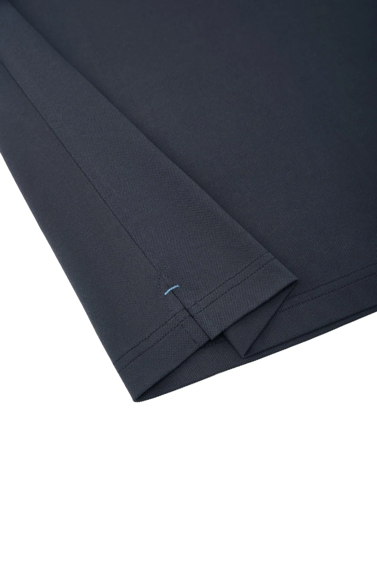 Non-Iron Pure Cotton Pique Smart Fit Stand Collar Short Sleeve Polo Tee