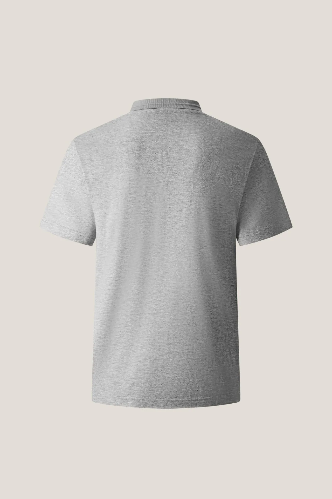 Non-Iron Pure Cotton Pique Smart Fit Stand Collar Short Sleeve Polo Tee