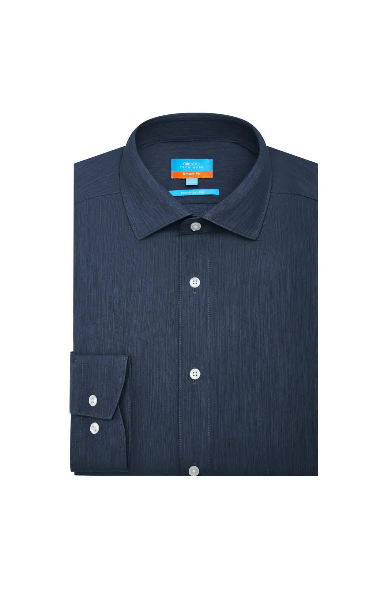 Non-Iron Quick Dry Smart Fit Semi Solid Shirt