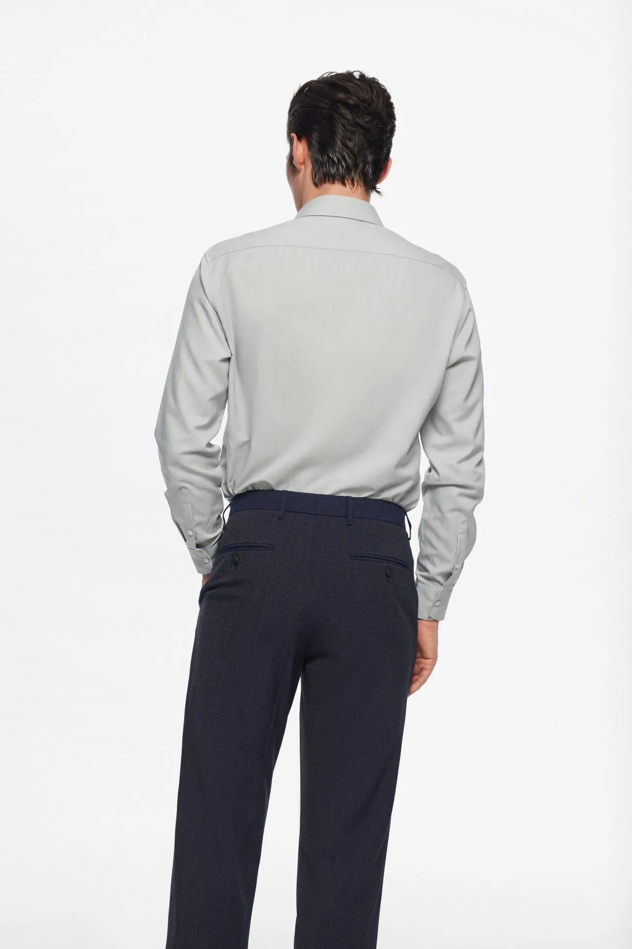 Non-Iron Quick Dry Smart Fit Semi Solid Shirt