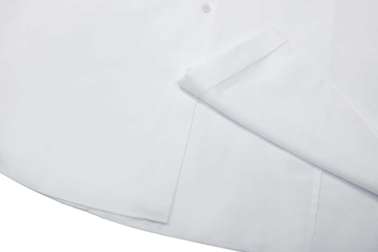 Non-Iron Super Soft Lyocell Blend Textured Shirt in Smart Fit with Chest Pocket