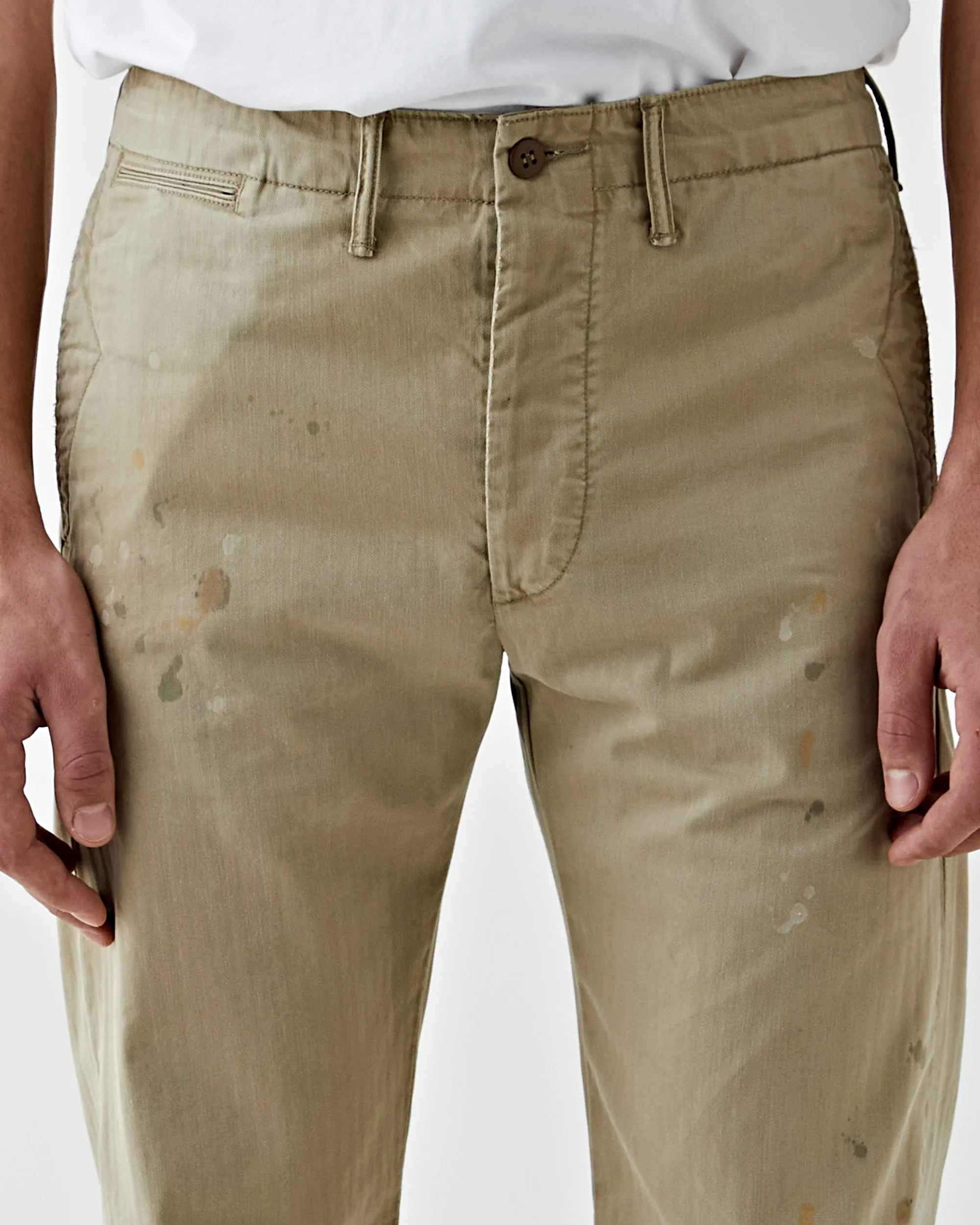 Officer's Flat Chino Vintage Khaki