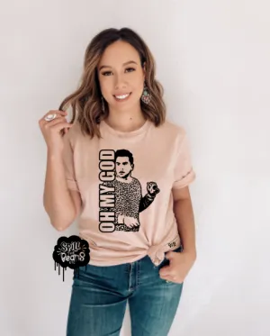 Oh My God David silhouette Adult tee or tank
