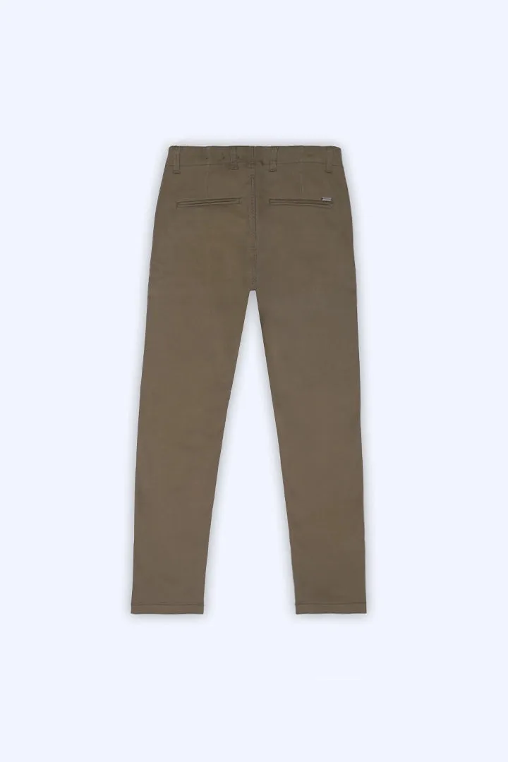 Olive Slim Fit Chino Pants